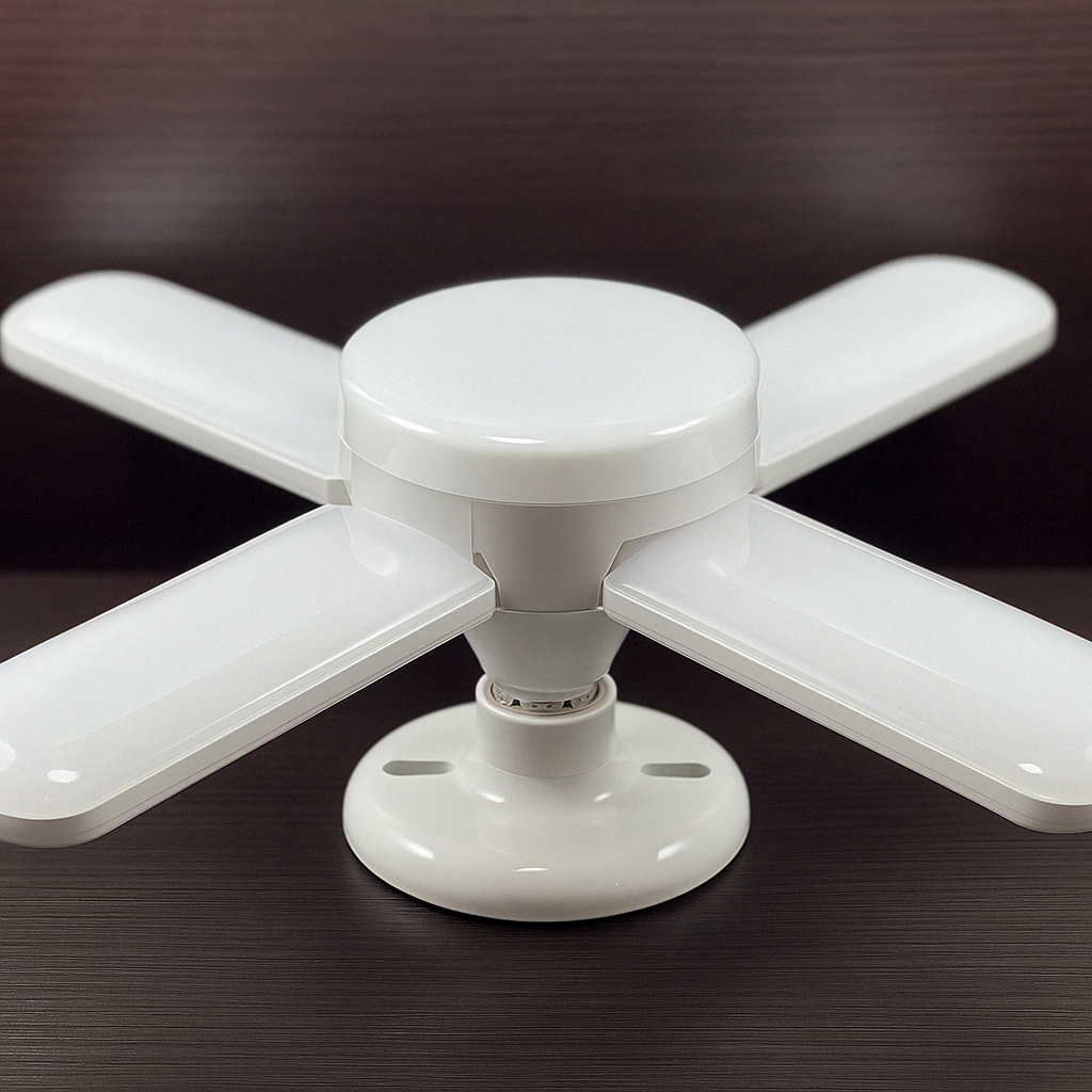 Bombillo 4 Aspas 50W E27 Luz Blanca