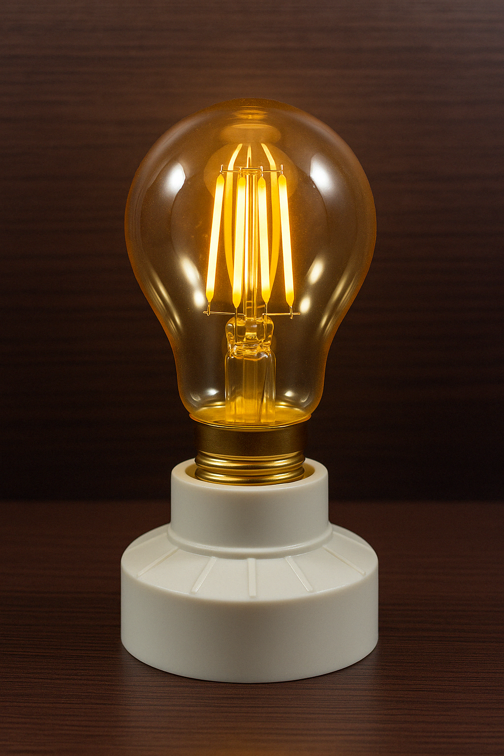 Bombillo G45 Pin Pon Vintage 4W Luz Amarilla E27