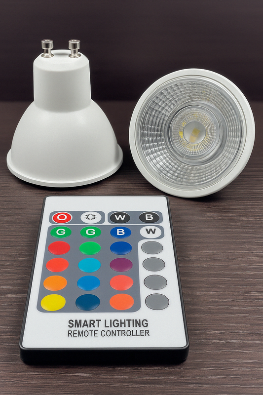 Bombillo GU10 5W RGB con Control