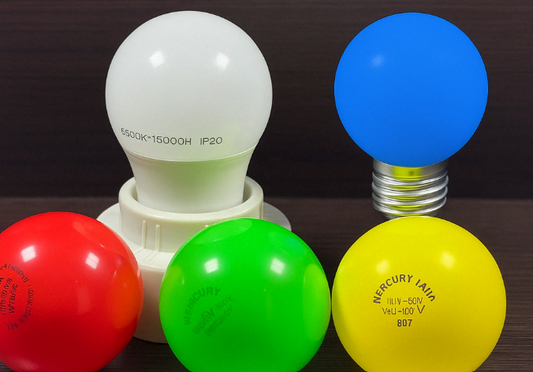 Bombillo Pin Pon 1W Luz Blanca-Cálida-Azul-Amarilla-Roja y Verde