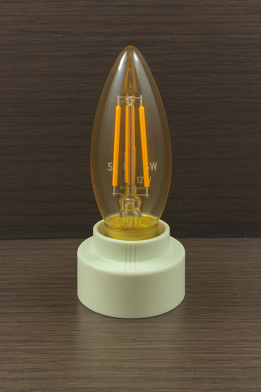Bombillo Vela Vintage 4W Luz Amarilla E27