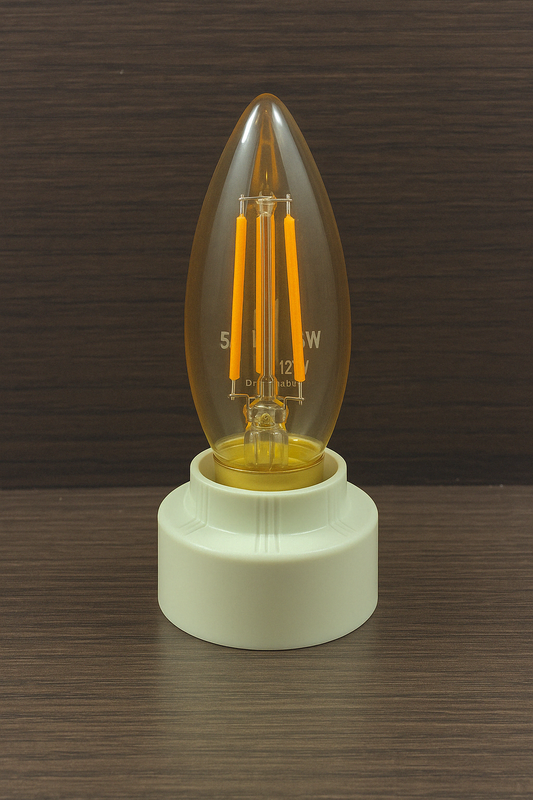Bombillo Vela Vintage 4W Luz Amarilla E27