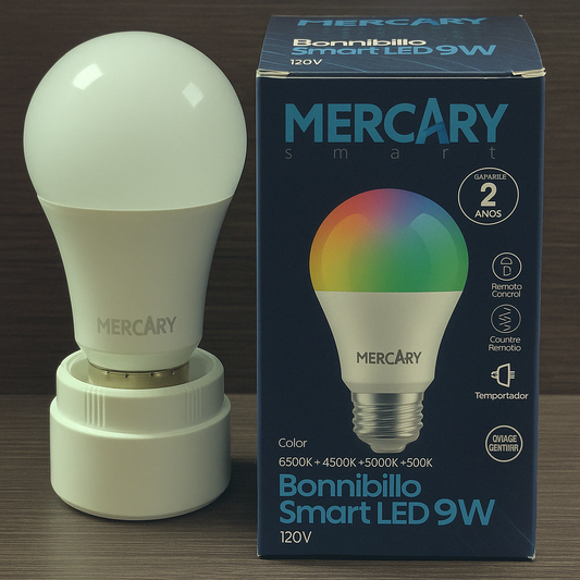 Bombillo Wifi RGB 9W E27