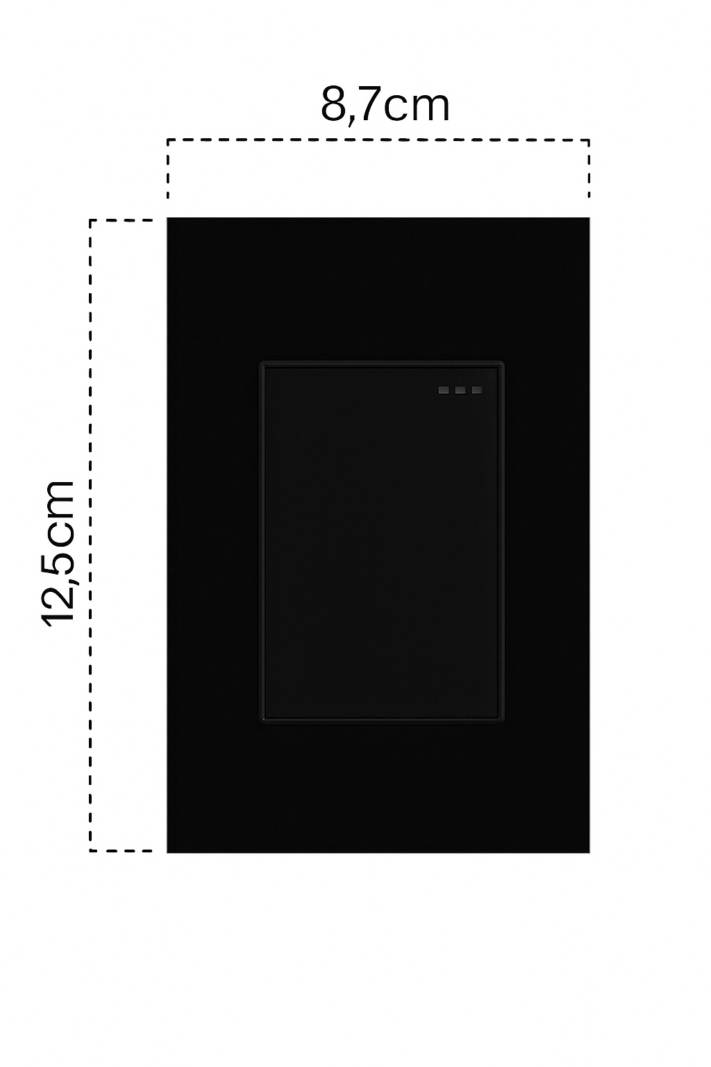 Interruptor Sencillo Black Luxury