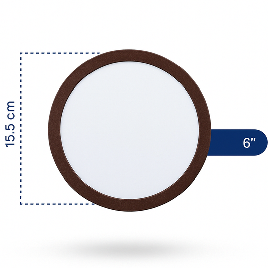 Panel led 12w madera sobreponer