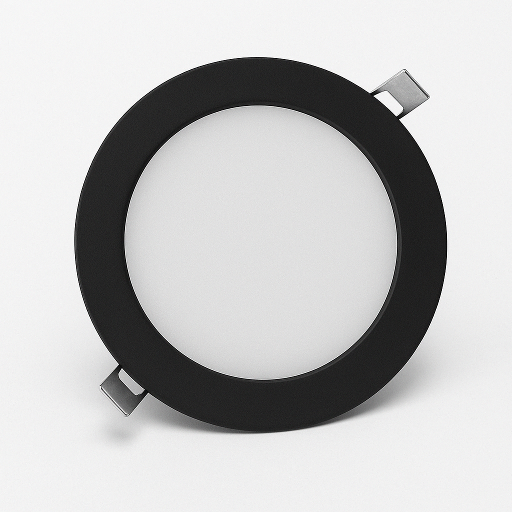 Panel led 18w negro de incrustar