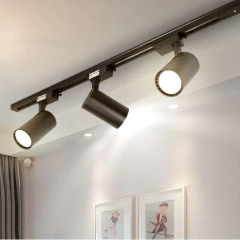 Spot 30w luz blanca y calida carcaza negra