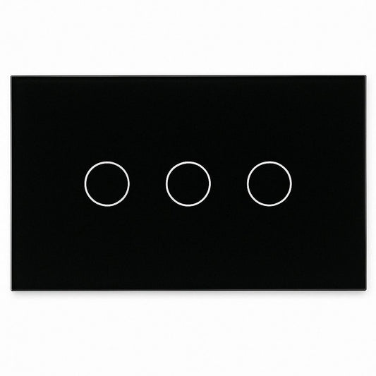 Interruptor Triple Smart WiFi negro