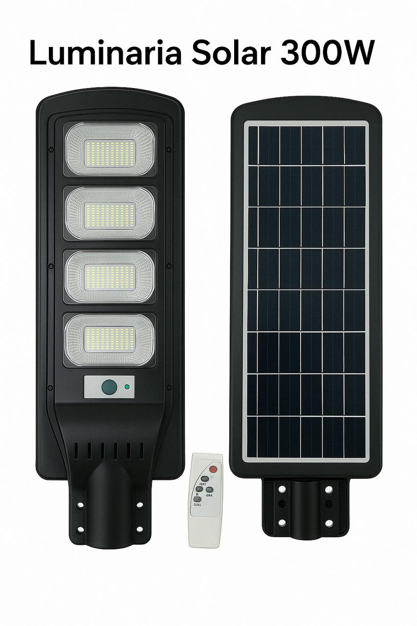 Luminaria Solar 300W con control remoto