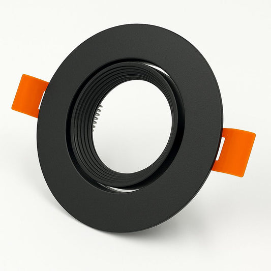 Bala Recesada Negra con Socket GU10