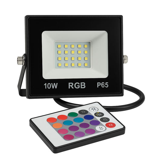 Reflector LED 10W RGB con Control Remoto
