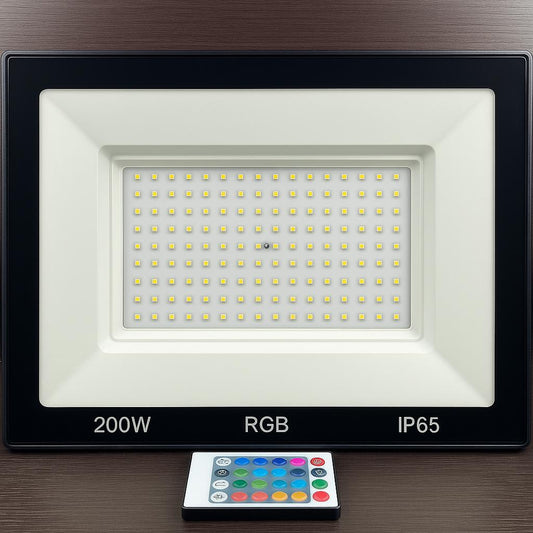Reflector LED 200W RGB con Control Remoto