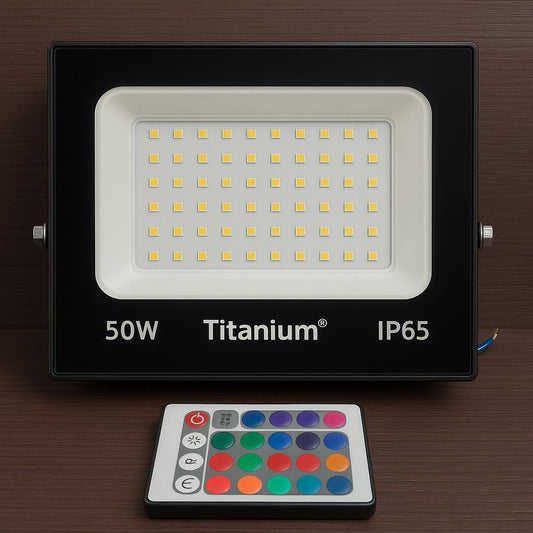 Reflector LED 50W RGB con Control Remoto