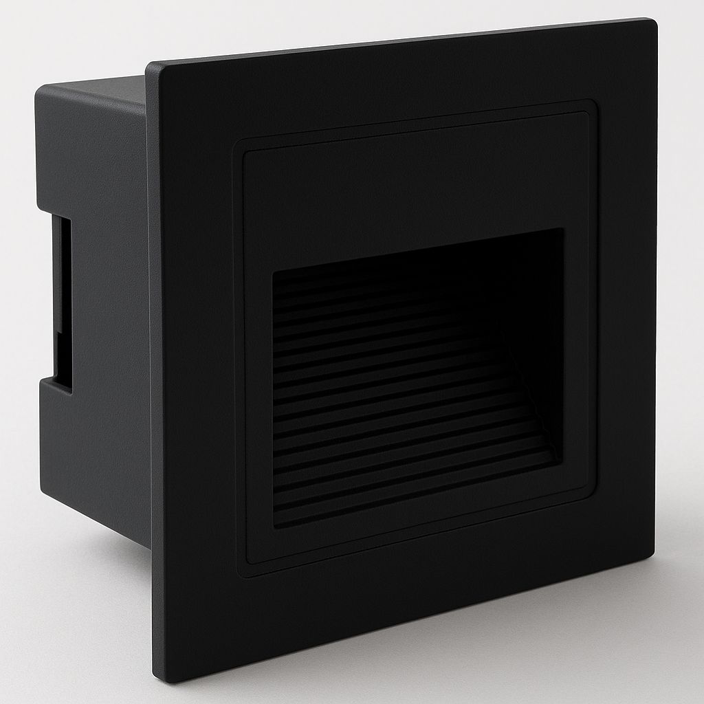 Aplique de Pared Nicho –Blanco o Negro – 3W Luz Cálida