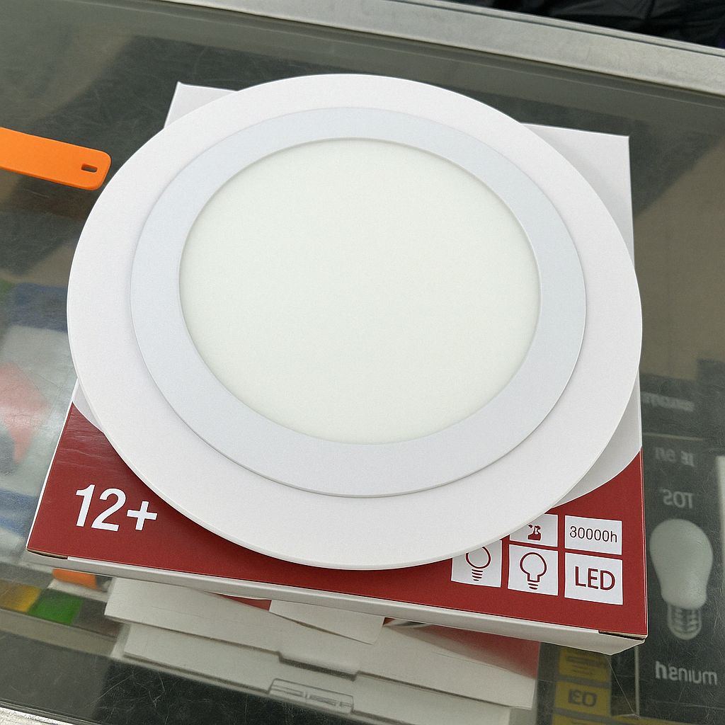PANEL LED BLANCO/CÁLIDO/AZUL 6+3 SOBREPONER
