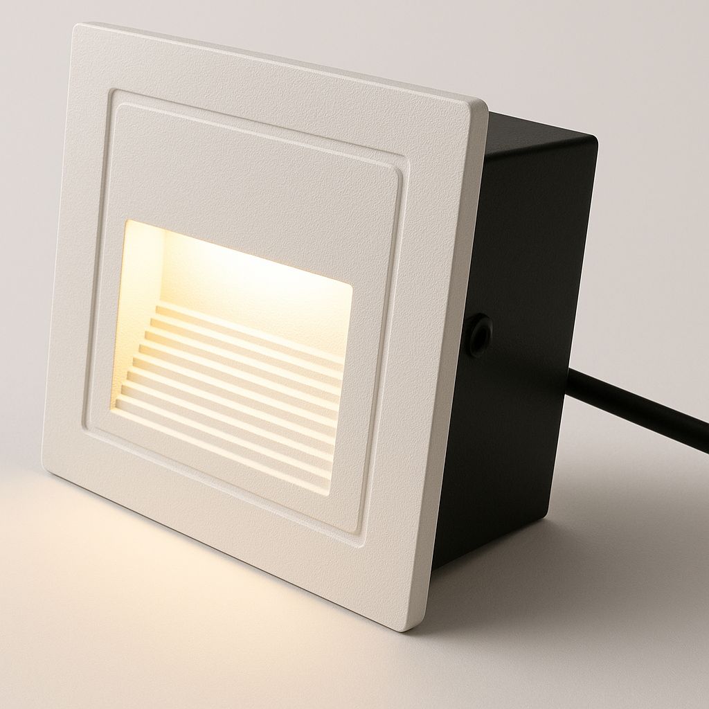 Aplique de Pared Nicho –Blanco o Negro – 3W Luz Cálida