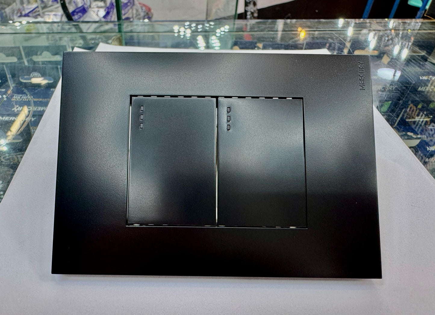 Interruptor Doble Black Luxury