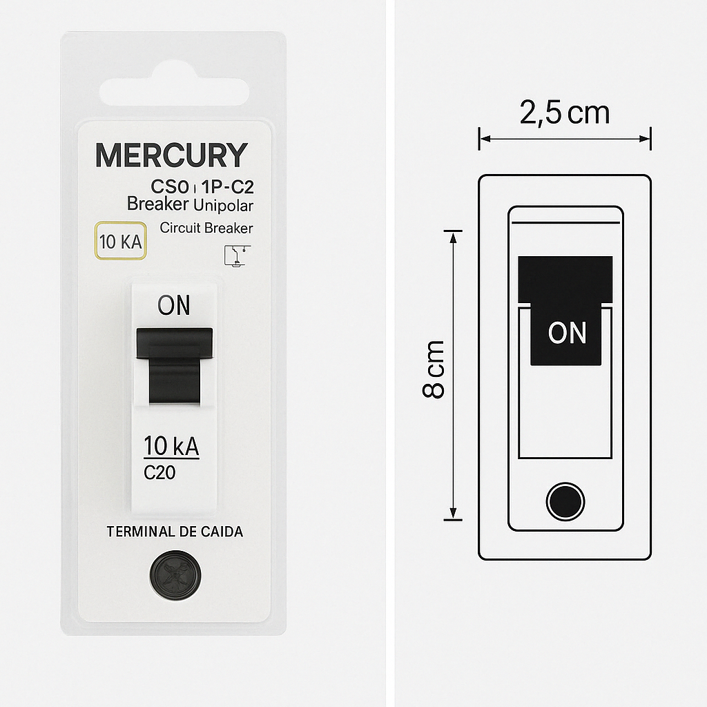 Breaker mercury de 10-20-30-40-50am
