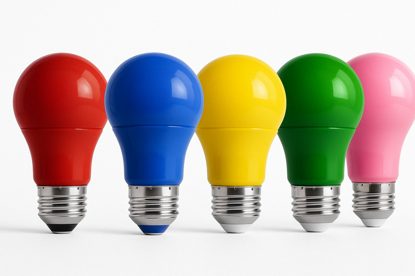 "Bombillo LED E27 6W Colores Surtidos