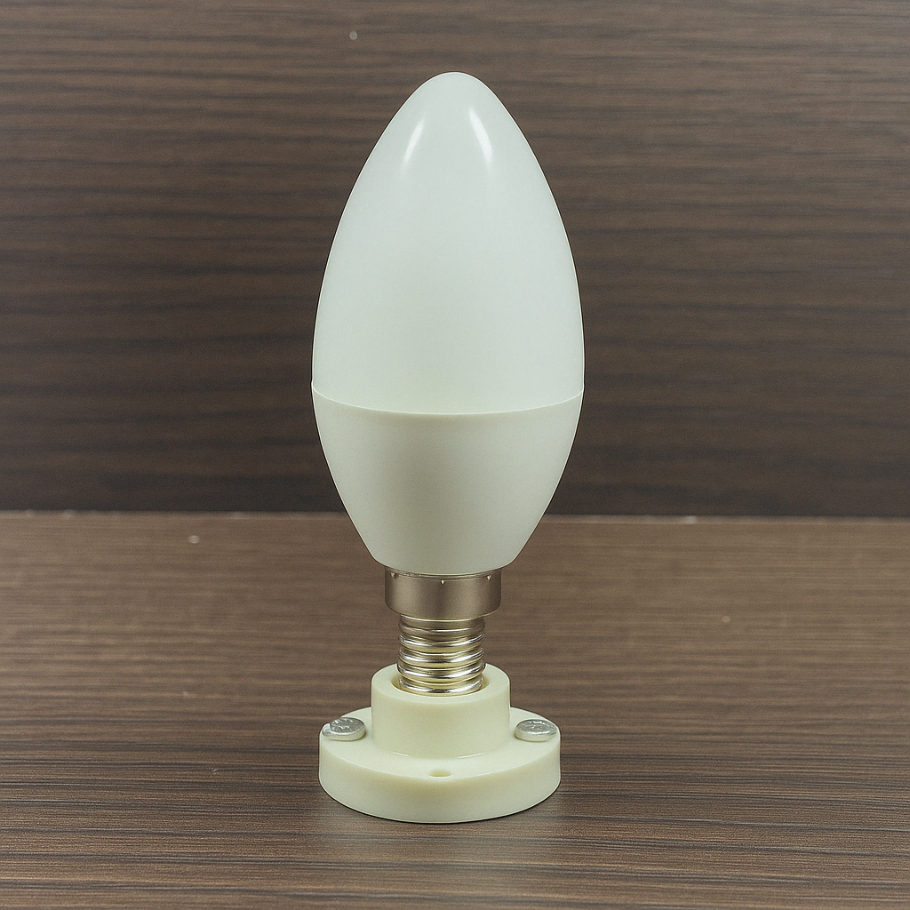 Bombillo Vela 3W Luz Blanca o Cálida E12
