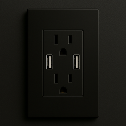 Toma Doble + USB Back Luxury