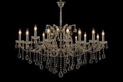Lámpara Chandelier Humo 25 Luces