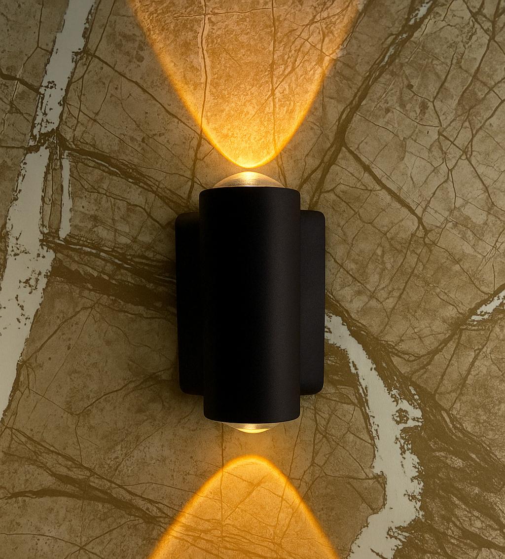 aplique de pared exterior 2W luz cálida