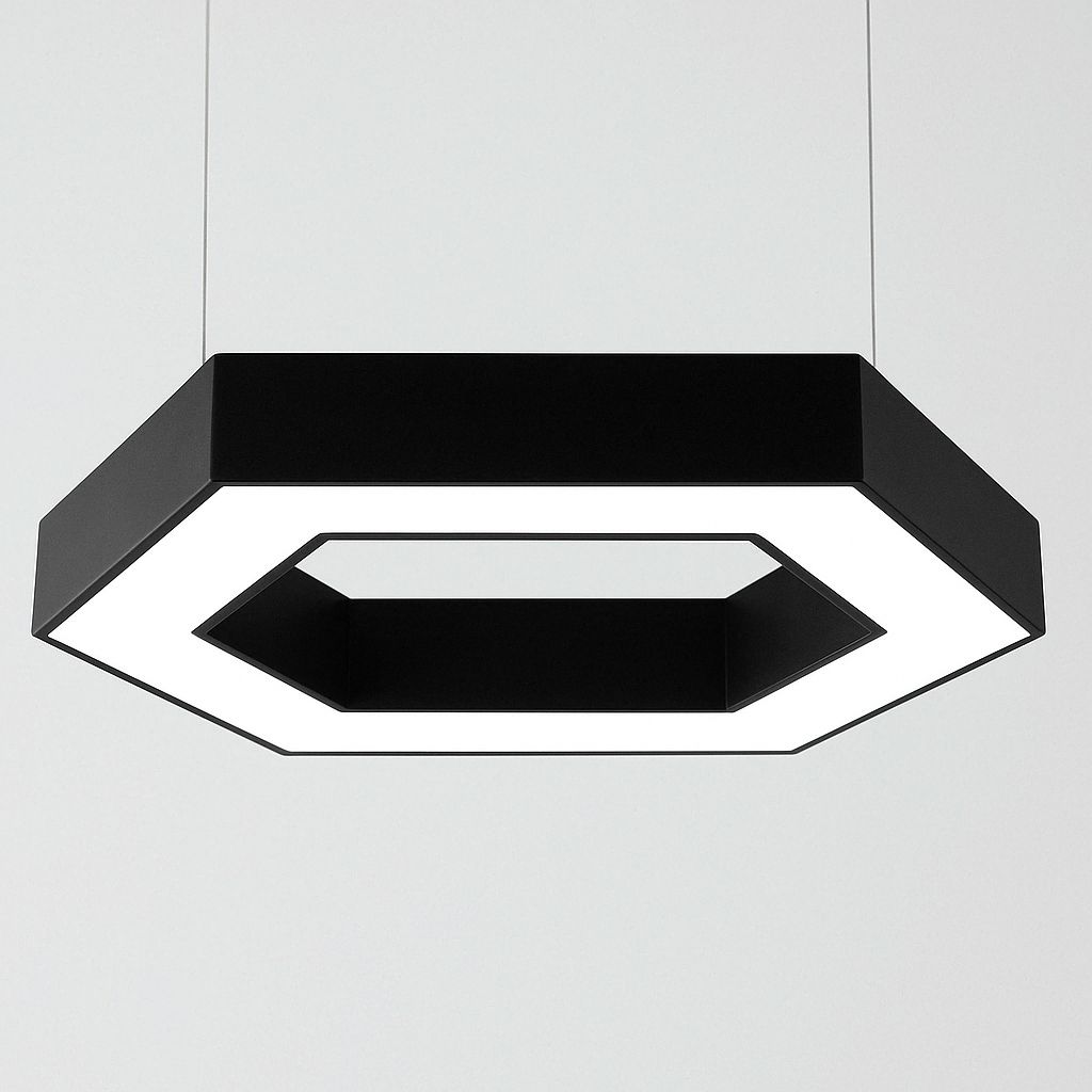 Lámpara colgante hexagonal 40W