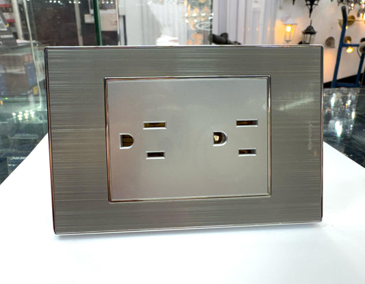 Toma Doble Premium Stainless | Color Acero