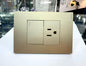 Interruptor + Toma Golden Luxury
