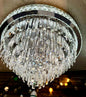 &nbsp;Lámpara Decorativa de Cristal – 3 Tonos