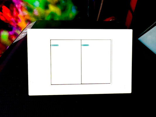 Interruptor Doble Premium White