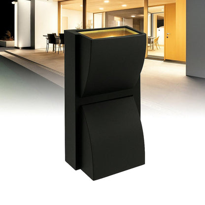 Aplique exterior corbatín blanco luz cálida 2x3W