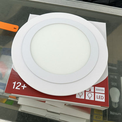 "PANEL LED BLANCO/CÁLIDO/AZUL 12+3 SOBREPONER