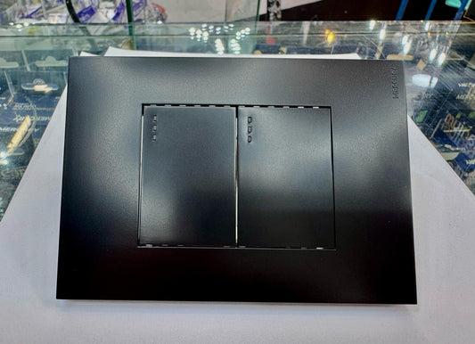 Interruptor Doble Black Luxury