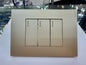 Interruptor Triple Golden Luxury