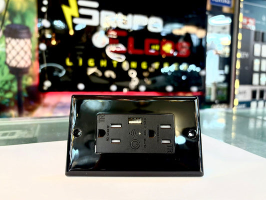 Toma Doble Smart- WIFI Negra
